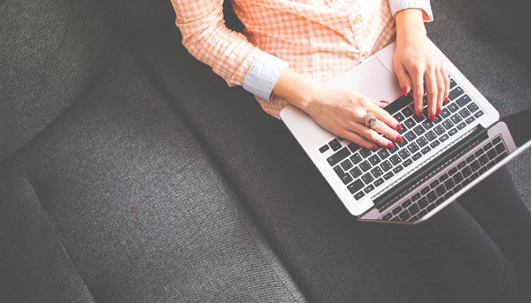 Business Woman on Laptop